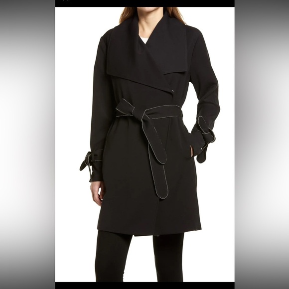 Karl Lagerfeld Jackets & Blazers - KARL LAGERFELD PARIS Drop Belted Trench Coat size M EUC